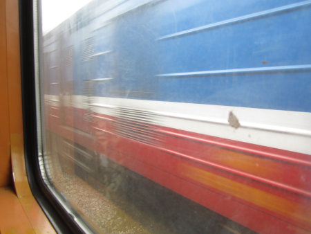 ベトナムの鉄道からの車窓風景