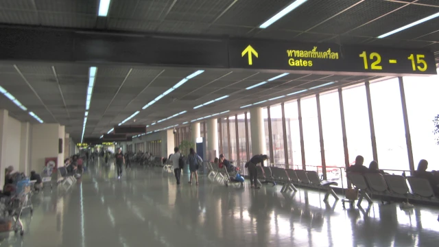 ドンムアン空港国際線の制限エリア