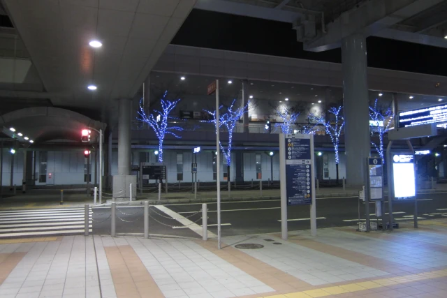 夜中の関西国際空港