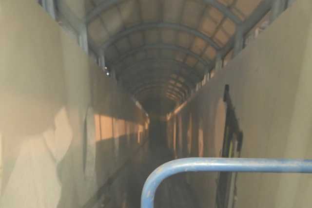 グラバースカイロード斜行エレベーターの移動スペース