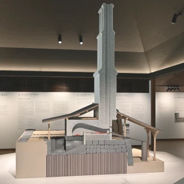 鹿児島 世界文化遺産オリエンテーションセンター内の反射炉模型
