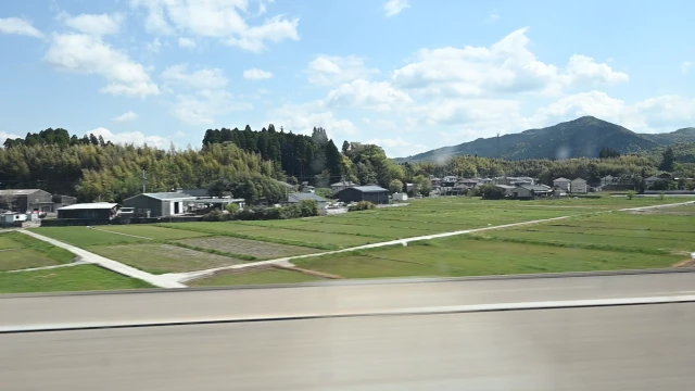 九州新幹線の車窓