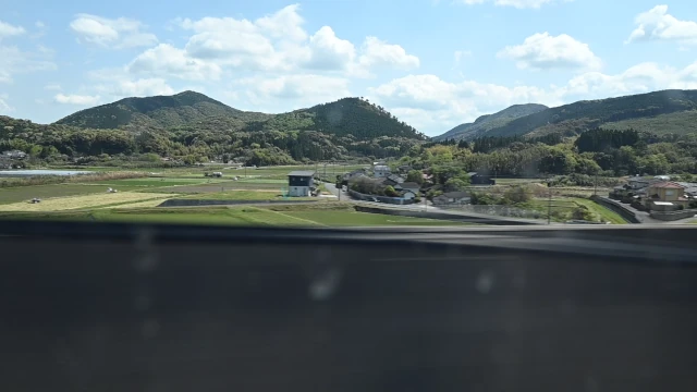 九州新幹線の車窓