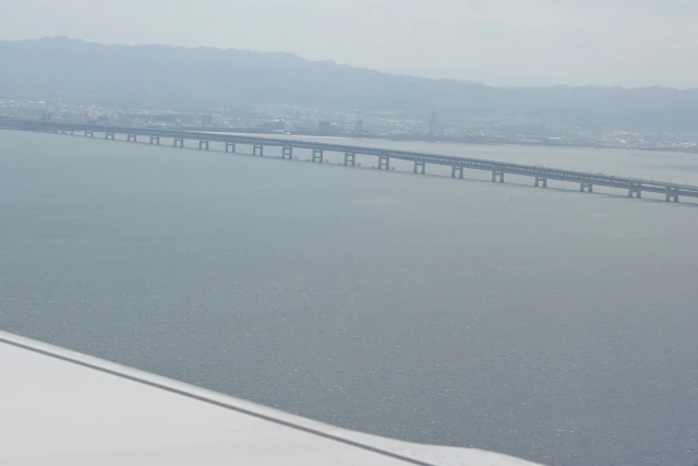 飛行機から見た関空連絡橋
