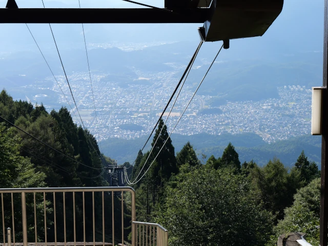 比叡山頂駅からの眺め