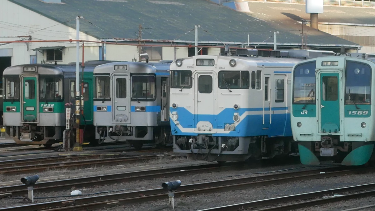 徳島運転所の普通列車用車両たち