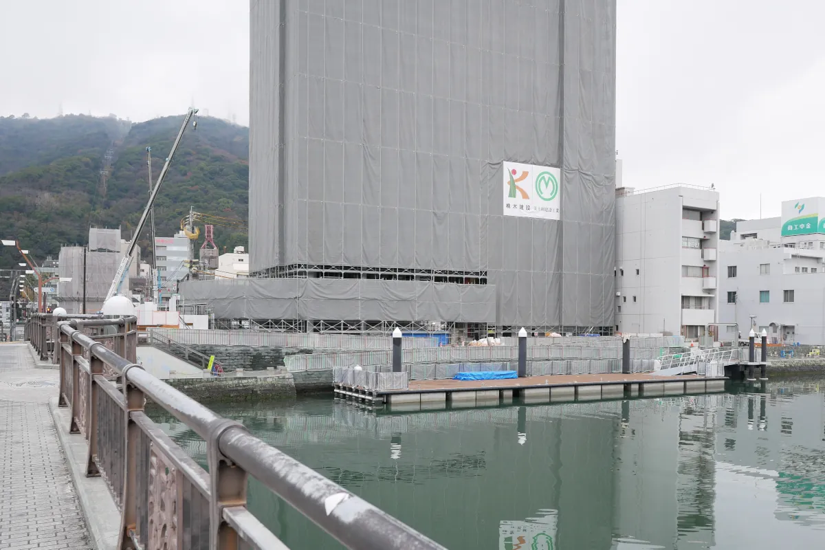 再開発中の新町西地区