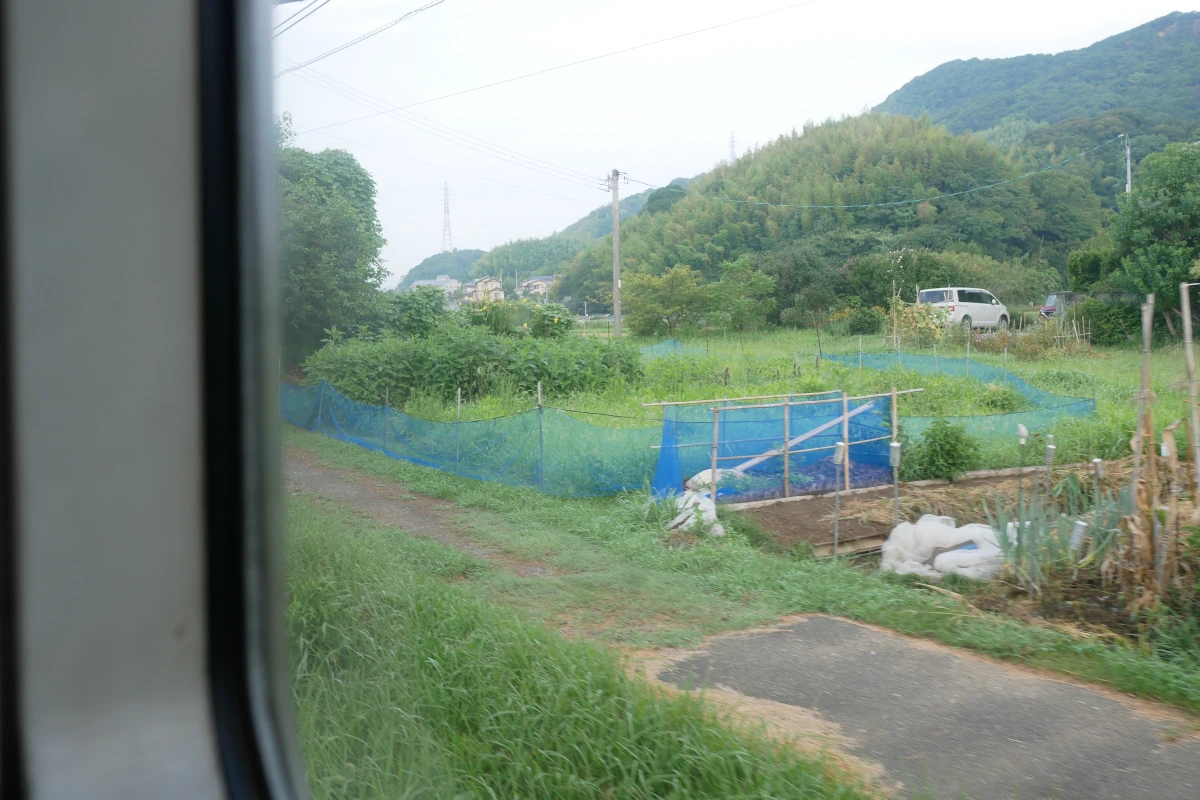 阿波橘駅付近の車窓