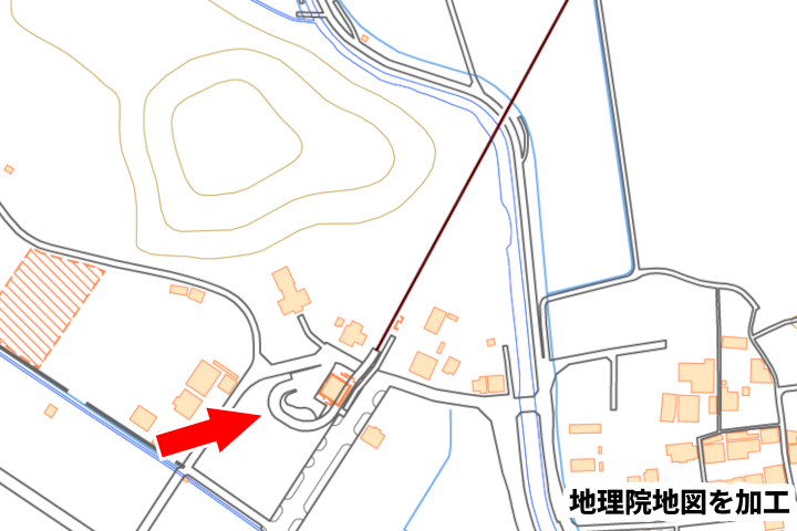 甲浦信号場周辺の地図