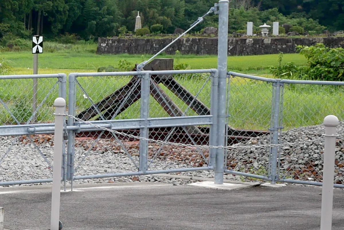 阿波海南駅の車止め(拡大)