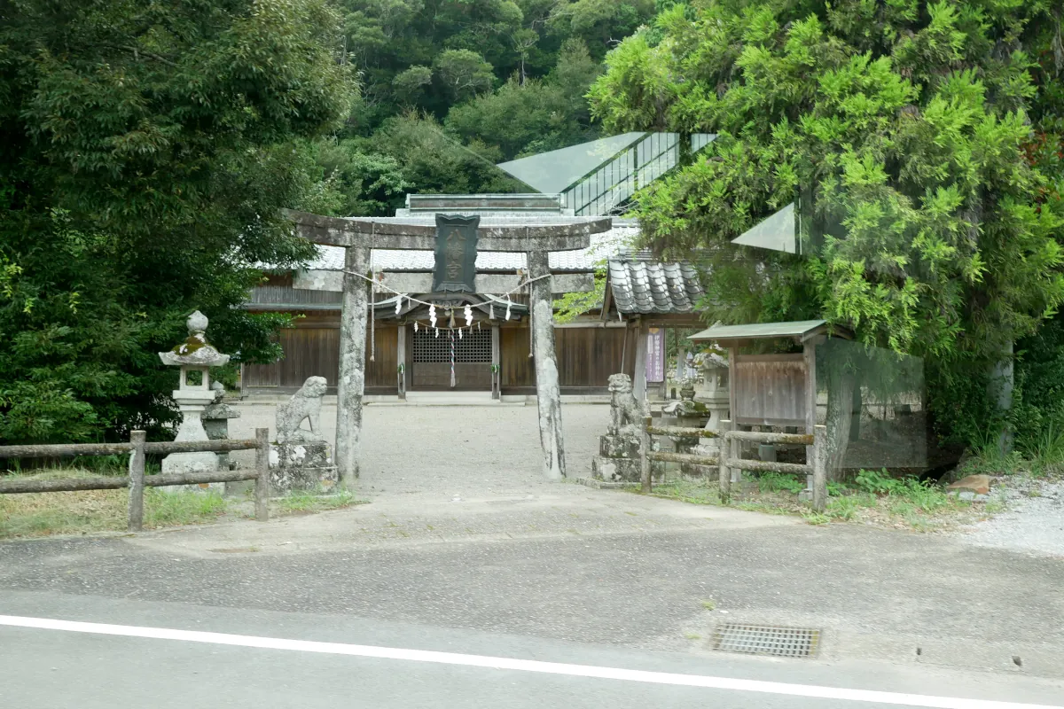 DMVから見た甲浦八幡宮