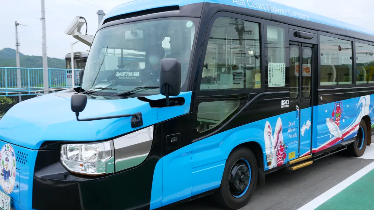 徳島～室戸～高知の旅④のアイキャッチ画像（青いDMV）