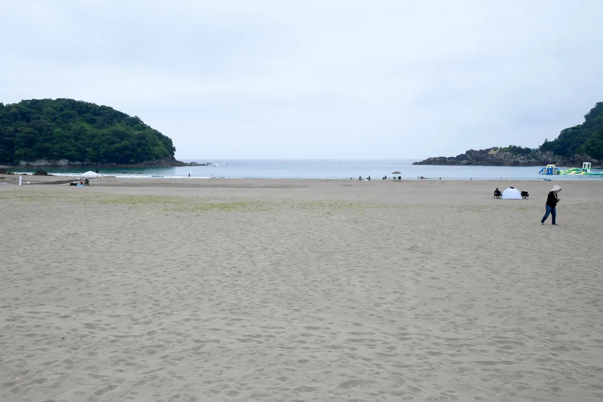 海の駅東洋町付近の砂浜