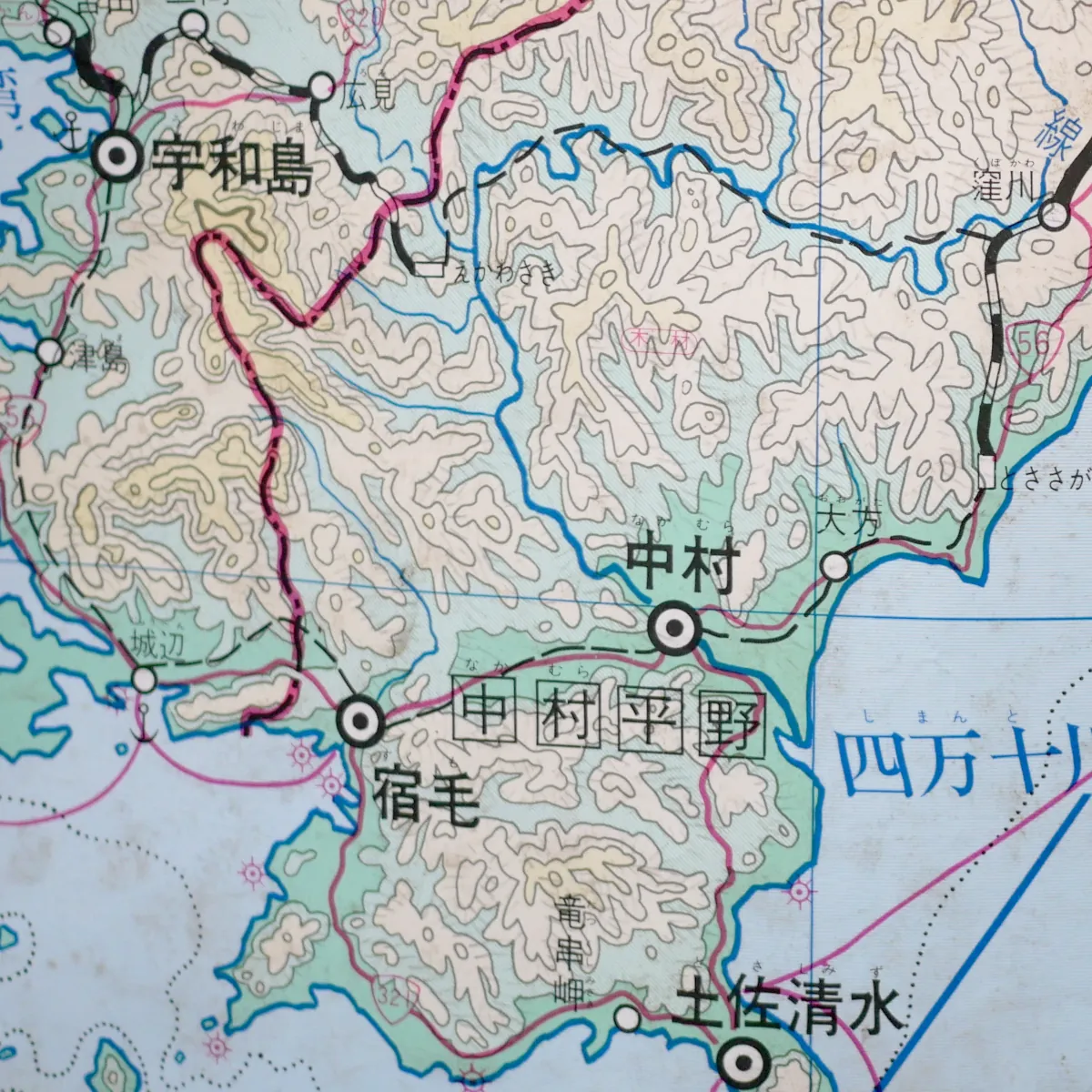 高知県西部の昔の地図